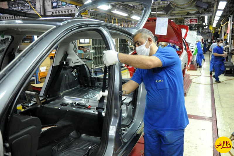 آمار تولید ایران خودرو